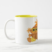 Affe Nerd Zweifarbige Tasse (Links)