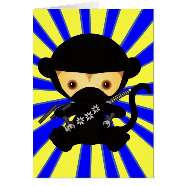 Affe Ninja Kawaii Art (Vorne)