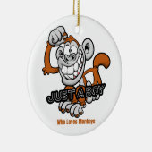 Affe nur ein Junge Keramik Ornament (Rechts)