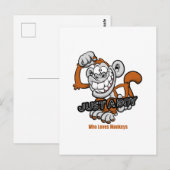 Affe nur ein Junge Postkarte (Vorne/Hinten)