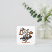 Affe nur ein Junge Quadratische Visitenkarte (Stehend Vorderseite)