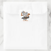Affe nur ein Junge Quadratischer Aufkleber (Tasche)