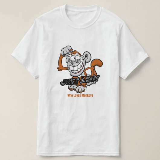Affe nur ein Junge T-Shirt (Design vorne)
