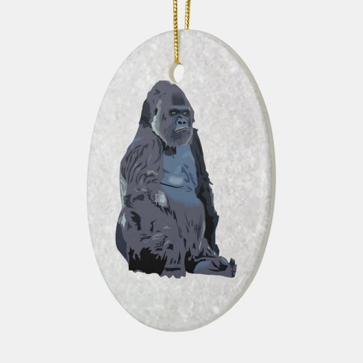 Affe oder Gorilla Keramikornament (Links)