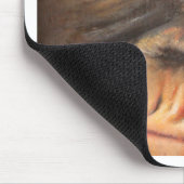 Affe-Ölgemälde-lustiges Gesicht Kerra Lindsey Mousepad (Ecke)