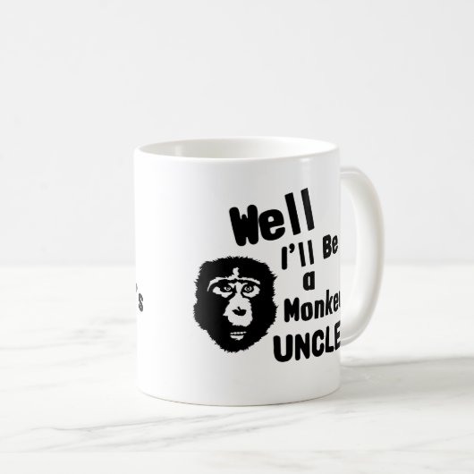 Affe-Onkel Kaffeetasse (VorderseiteRechts)