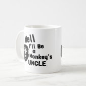 Affe-Onkel Kaffeetasse (Vorderseite Links)