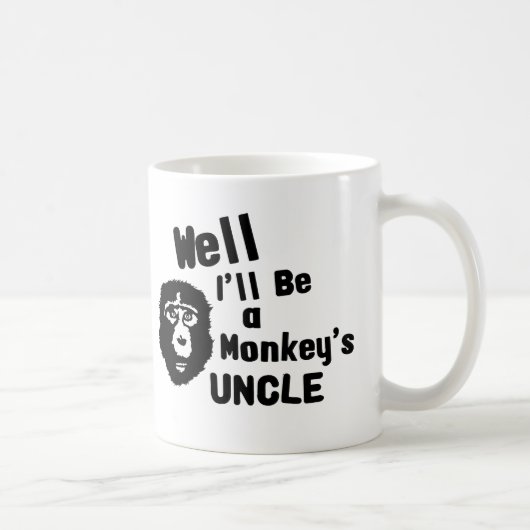 Affe-Onkel Kaffeetasse (Rechts)