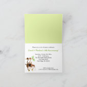 Affe-Paare Baum-in der wunderlichen Einladung (Innenseite)