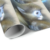 Affe-Packpapier Geschenkpapier (Rolleneckpunkt)