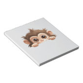 Affe Peeking Niedlich Adorable Funny Animal Cartoo Notizblock (angewinkelt)