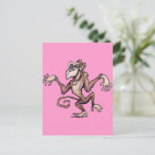 Affe Postkarte (Stehend Vorderseite)