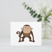 Affe Postkarte (Stehend Vorderseite)