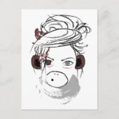 Affe. Postkarte (Vorderseite)