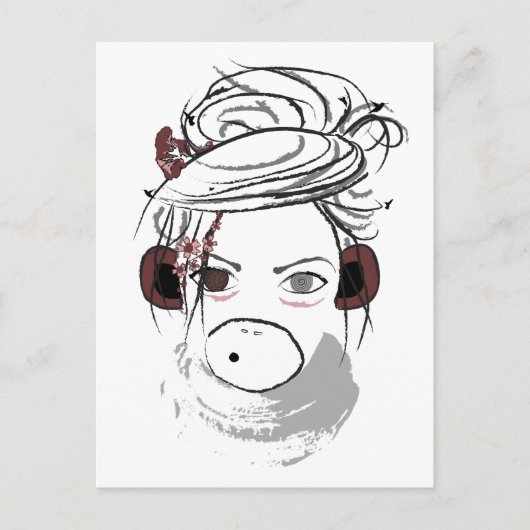 Affe. Postkarte (Vorderseite)