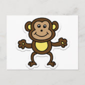 Affe Postkarte (Vorderseite)