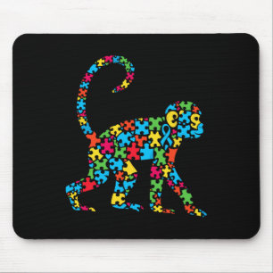 Affe Puzzle Autismus Bewusstsein Autistische Fraue Mousepad