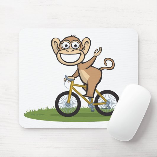 Affe-Radfahrer Mousepad (Mit Mouse)