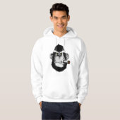 Affe raucht Zigarre Premium Hoodie (Vorne ganz)