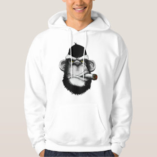 Affe raucht Zigarre Premium Hoodie