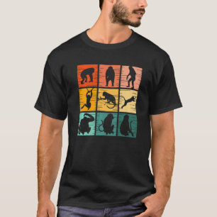 Affe Retro Vintages Wildtier Frauen T-Shirt