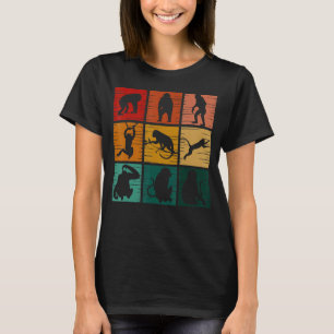 Affe Retro Vintages Wildtier für Männer Frauen 2 T-Shirt
