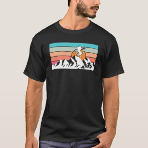 Affe Retro Vintages Wildtier für Männer Frauen 4 T-Shirt