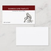 Affe rund - Junge Orangutan Ape Visitenkarte (Vorne/Hinten)