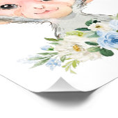 Affe, Safari, Dschungel, Blüten, Kinderzimmer Jung Fotodruck (Ecke)