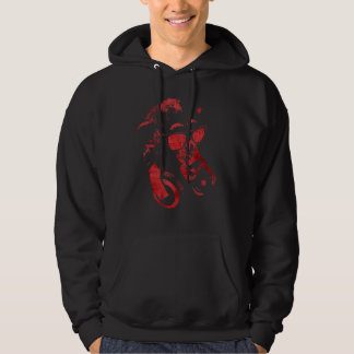 Affe Schimpanse mit Sonnenbrille und Kopfhörern 5 Hoodie