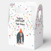 Affe Schimpansen Partying Tiere mit Party Geschenkschachtel (Geöffnet)