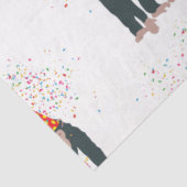 Affe Schimpansen Partying Tiere mit Party Seidenpapier (Ausschnitt)