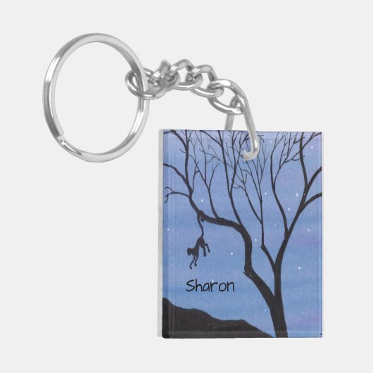 Affe Schlüsselanhänger (Vorderseite links)