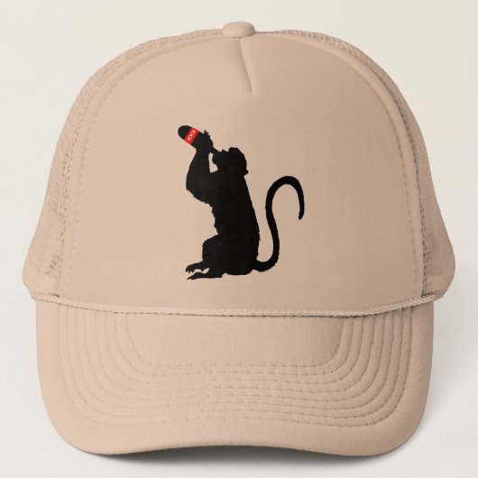Affe-Schnäpse Truckerkappe (Vorderseite)