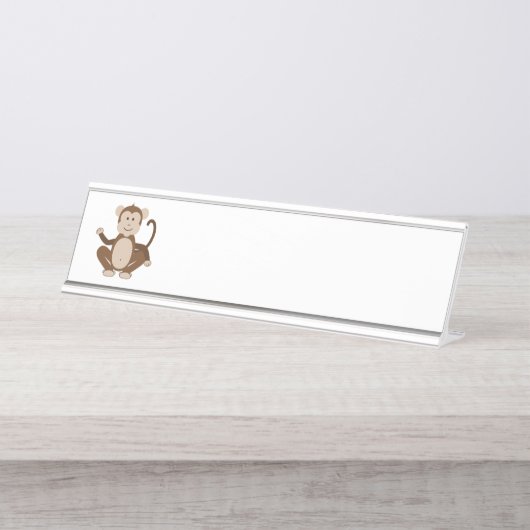Affe Schreibtischnamensplakette (Vorderseite )