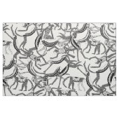 Affe Schwarz-weiß Stoff (Fat Quarter (45,7 x 55,9 cm))