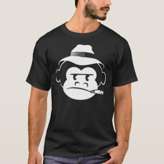 Affe-schwarzes T-Shirt