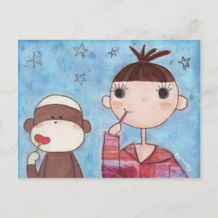 Affe sehen, Affe Do Postcard Postkarte