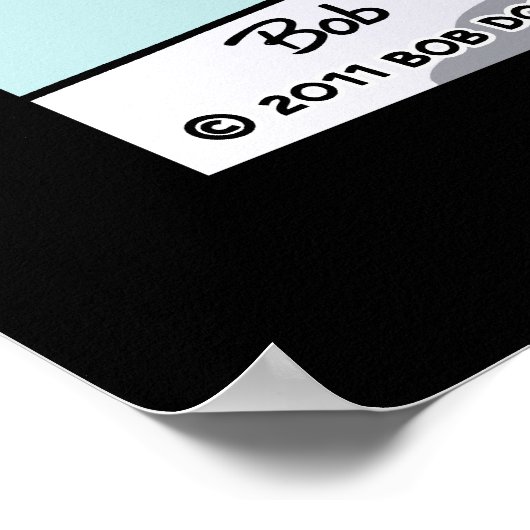 "Affe sehen, Affe tun" Poster (Ecke)