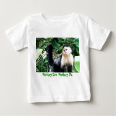Affe sehen Affen zu tun Baby T-shirt (Vorderseite)