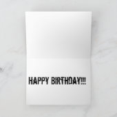 Affe sehen Monkey doo - Happy Birthday Card Karte (Innenseite)