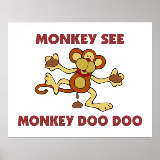 Affe Siehe Affe Doo Doo Poster (Vorne)