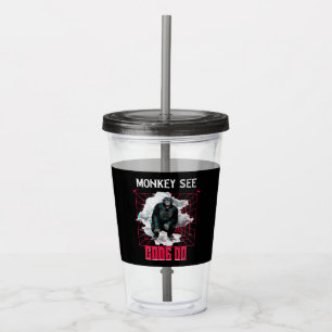 Affe Siehe Code Do Funny Web Developer Acryltrinkbecher