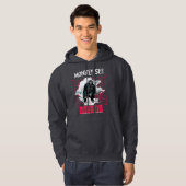 Affe Siehe Code Do Funny Web Developer Hoodie (Vorne ganz)
