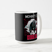 Affe Siehe Code Do Funny Web Developer Kaffeetasse (VorderseiteRechts)