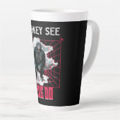 Affe Siehe Code Do Funny Web Developer Milchtasse (Rechte Ecke)