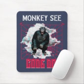 Affe Siehe Code Do Funny Web Developer Mousepad (Mit Mouse)