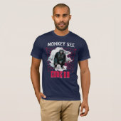 Affe Siehe Code Do Funny Web Developer T-Shirt (Vorne ganz)