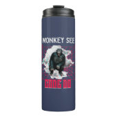 Affe Siehe Code Do Funny Web Developer Thermosbecher (Vorderseite)