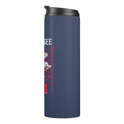 Affe Siehe Code Do Funny Web Developer Thermosbecher (Nach rechts gedreht)